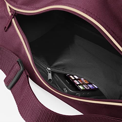 BagBase Retro Shoulder Bag - Burgundy/Sand — view 4