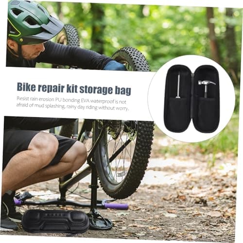 Bike Repair Kit Storage Bag Large Abs Black Portable Hard Shell Frame Bag — view 5