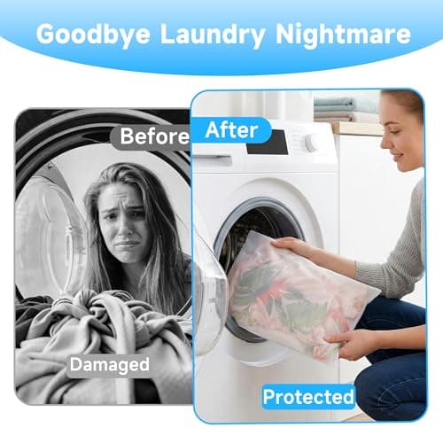GOGOODA 2 Pack Extra Large Mesh Laundry Bags, 60 x 80cm Fine Mesh Wash Bags for Large Items, Durable Zipper Laundry Bags for Pillows, Stuffed Animals, Pet Bedding & Blankets — view 6