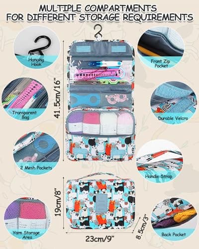 Aeelike Crochet Kits for Beginners Adults, Crochet Kit, Crochet Starter Kit with Instructions, Yarn and Bag, Crochet Hooks Kit, Crochet Beginners Kit for Kids, Crochet Kits for Adults Advanced UK — view 3