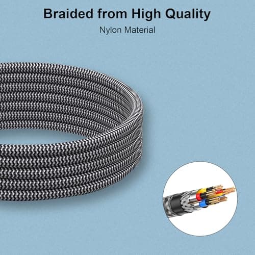 Multi Charger Cable [1.2M 3Pack], 3 in 1 Charging Cable Nylon Braided — view 5