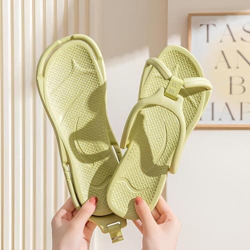 ZBH1985 Detachable Travel Slippers - Packable Unisex Slides for Hotel, Gym & Beach | Non-Slip, Quick-Dry Waterproof Shower Shoes — view 2
