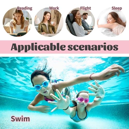 36PCS Wax Ear Plugs for Sleeping – Moldable Noise Reduction Earplugs for Adults & Kids – Soft Reusable Wax Cotton Ear Plugs – Comfortable Hearing Protection for Study Work Travel — view 6