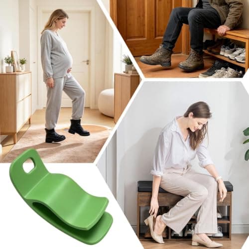Shoe Horn in Travel Size 8.5 cm Ergonomic Tool for Walking, green, riferimento alla descrizione — view 5