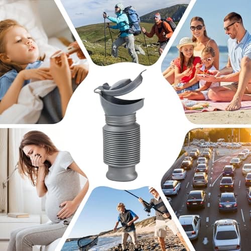 AIBAOBAO Shrinkable Urine Bottle Male Female, 750ml Portable Urinals Potty Wee Bottle, Pee Bottle for Men Women, Reusable Mobile Toilet Camping Traffic Jam Travel, Emergency Urine for Kids, Adult — view 6