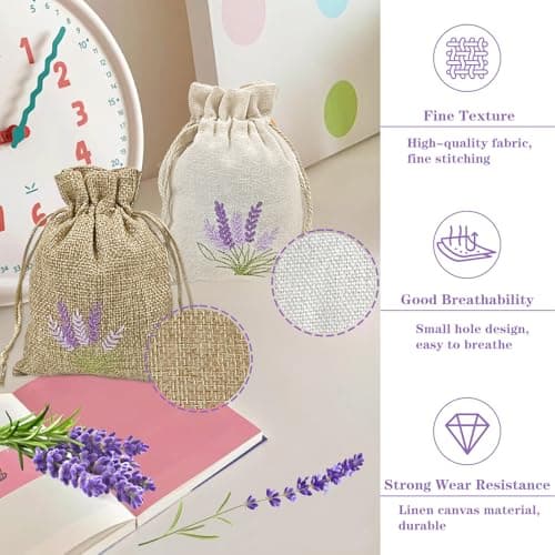 12 pcs Empty Lavender Bags To Fill, Small Lavender Pouch Empty Bag — view 4