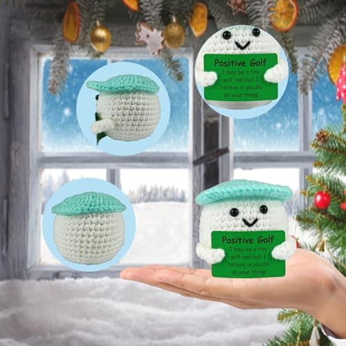 SZMDLX Positive Crochet Golf Ball Pocket Hug Sports Figurine Doll — view 5