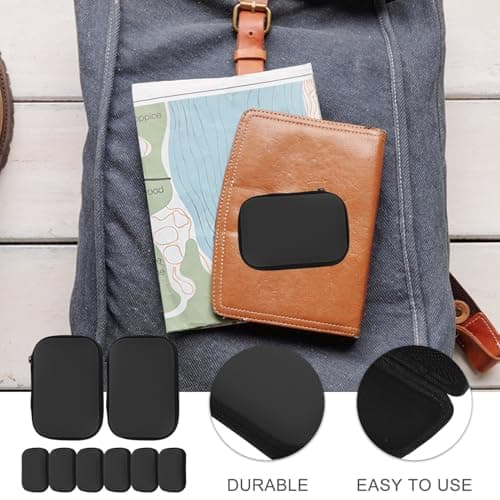 IWOWHERO 8pcs Eva Cable Organizer Case with Smooth Zipper for Travel Black — view 6