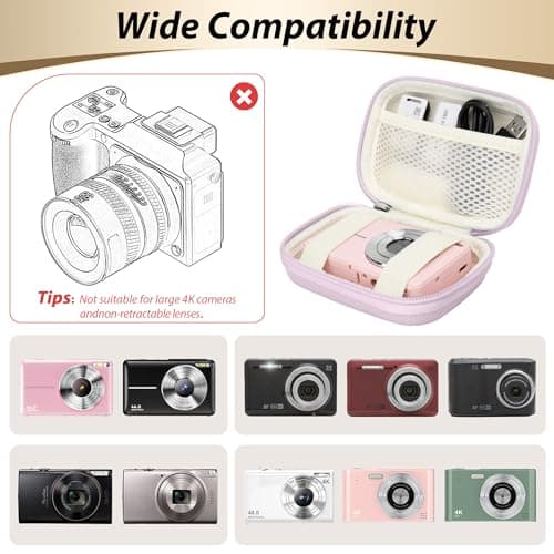 Linpr Digital Camera Case for Kodak PIXPRO FZ45/FZ55/IXNAIQY, Purple — view 3