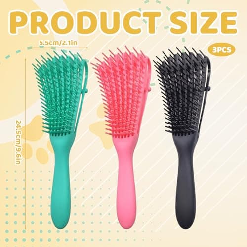 3 Pcs Dog Brush, Dog Grooming Brush Set, Professional Pet Hair Care Tools for Small Breeds, Dog Brushes for Groomings Daily Coat Maintenance and Travel Grooming Kit Preparation(Black/Pink/Green) — view 2
