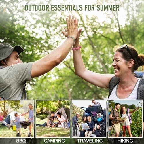 Diswoe Mosquito Repellent Bracelet 14 Pack – Plant-Based DEET-Free Bands — view 6