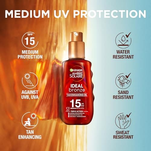 Garnier Ambre Solaire Sun Cream SPF 15 Ideal Bronze Protective Oil 150ml — view 3