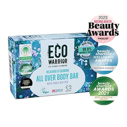Eco Warrior All Over Body Soap Bar for Face, Hand & Body, Shea, Vegan, 100g — view 2