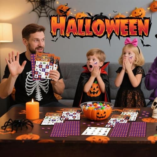 Card Games for Kids Halloween Family Gatherings Interactive Party Board — view 3