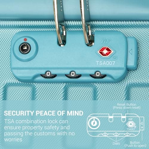 Supercase 23kg Large Suitcase with 4 Wheels ABS+PC Hard Shell Trolley Case Lightweight Check in Hold Luggage with TSA Lock — view 4