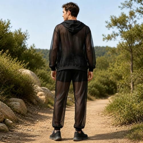 Generisch Mosquito Repellent Clothing Men Women with Zip Anti Mosquito Net Suit Mesh Insect Protection for Men and Women Jacket & Trousers Protection for Outdoor Activities such as Travel and Camping — view 5