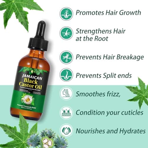 Jamaican Black Castor Oil 120ml – Moisturising Hair & Scalp Oil for Dry Hair, Eyebrows, Eyelashes & Skin Care, Pure Black Castor Oil for Daily Beauty Routine — view 3