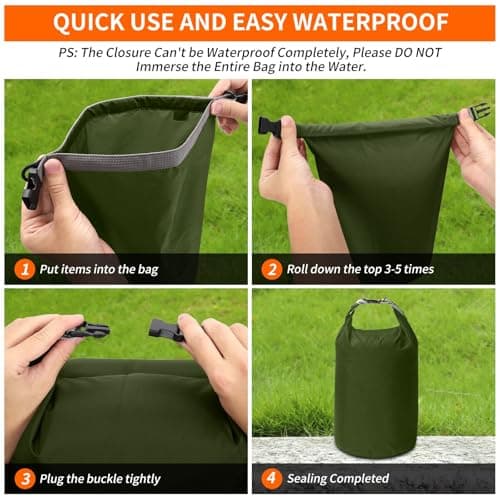 Desoto Waterproof Dry Bag Rucksack Beach Bag Superb Waterproof Bags 10L — view 3