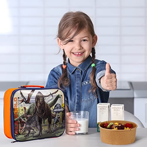 Jurassic World Kids Insulated Lunch Bag with Carry Handle - BPA Free — view 5