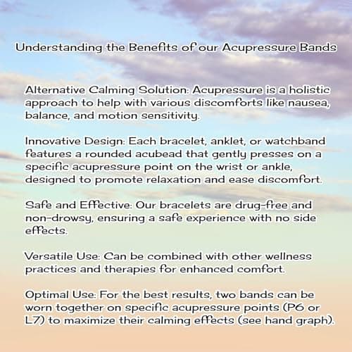Anti Nausea Bracelet, Morning Sickness Relief, Stomach Healing, Nausea Band, Bracelet For Travel, Nausea Remedy, Stress Relief Bracelet (pair) Storm — view 3