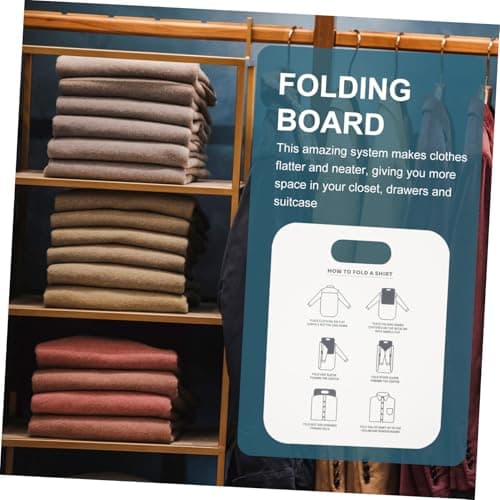 Baluue 2pcs Folding Board for Shirt Packing Garment Support Board Convenient Clothes Folder for Travel Laundry — view 3