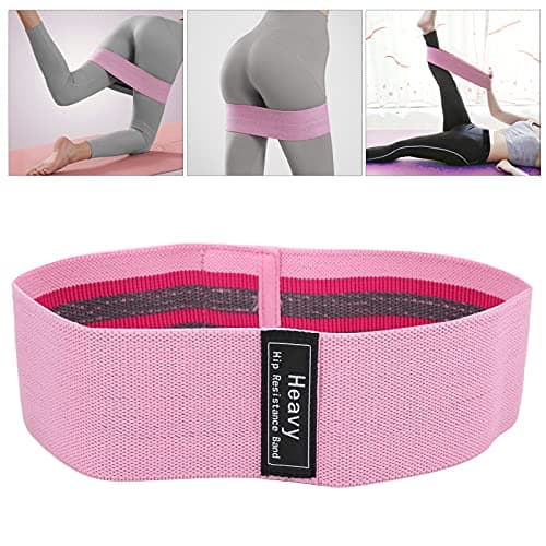 Yechiry Fabric Resistance Bands for Women, 3 Pack (Rose Red) — view 4