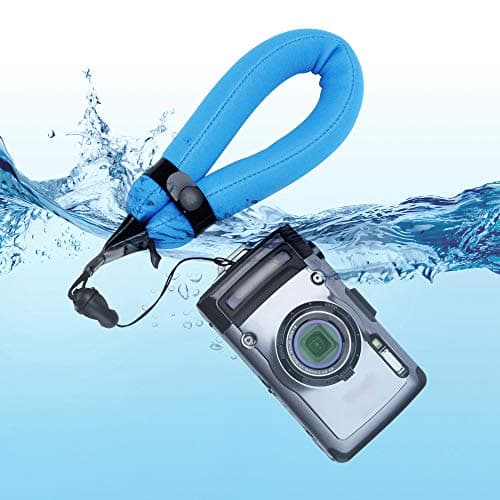 JJC Floating Wrist Strap for Olumpus TG-7 TG-6 TG-5 TG-4, Gopro Hero 9 Hero 8, Fujifilm FinePix XP140, XP120, Nikon W300 W100 & Other Underwater Cameras - Blue — view 2