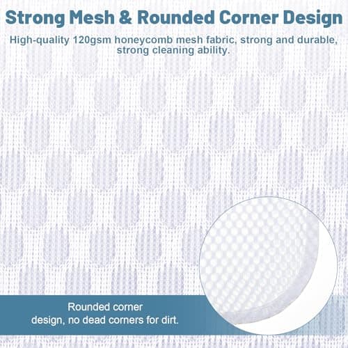 Dntorx 3 PCS Durable Honeycomb Mesh For Delicates, Reusable 16inx20in — view 3