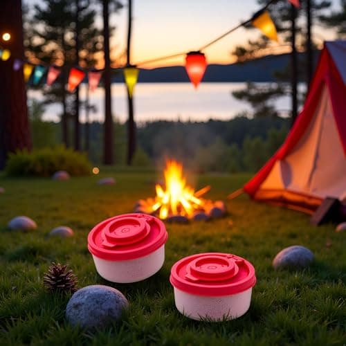 2Pcs Red Small Salt and Pepper Shakers for On The Go - Mini Shaker Set for Salt and Pepper with Lid to Take with You - Perfect for Travel, Camping and to-Go 40G, Salt Shakers，Salt and Pepper — view 4