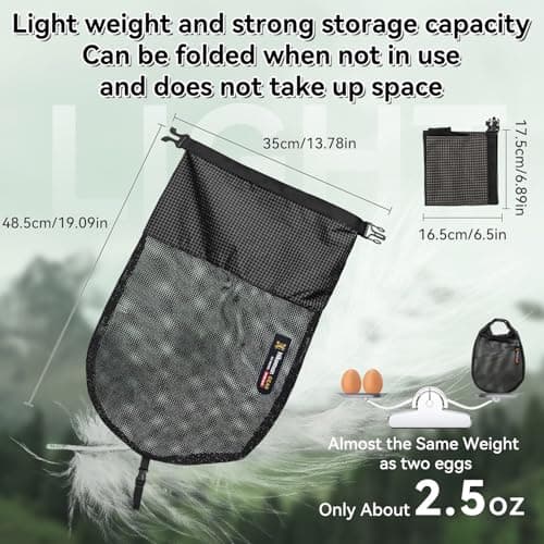 HIKEMAN Pocket for Backpack - Waterproof Mesh Shoe Bag for Backpack,Ultralight Hiking Boot Bag,Walking Boot Bag,Shoe Storage Pouch,Shoes Carrier for Outdoor Hiking,Trekking,and Travel Boots(L) — view 5