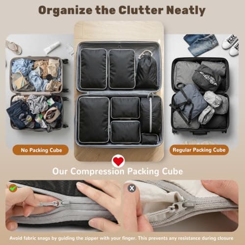 Dayacoco Packing Cubes Compression Set — view 3