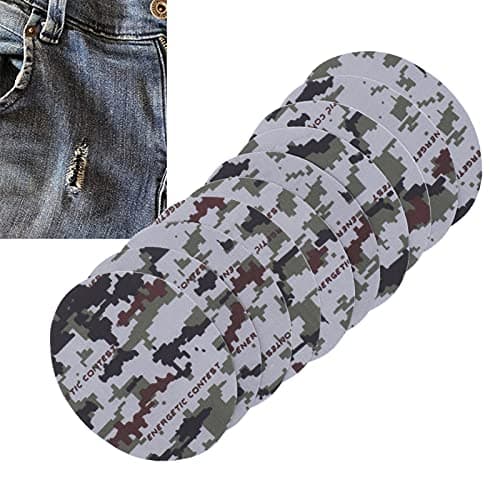 10 Pcs Camo Iron On Patches for Jackets Jeans, Clothes Repair Kit Elbow Patches Iron on for Pants Down Jacket Decoration Clothing Elbow — view 3