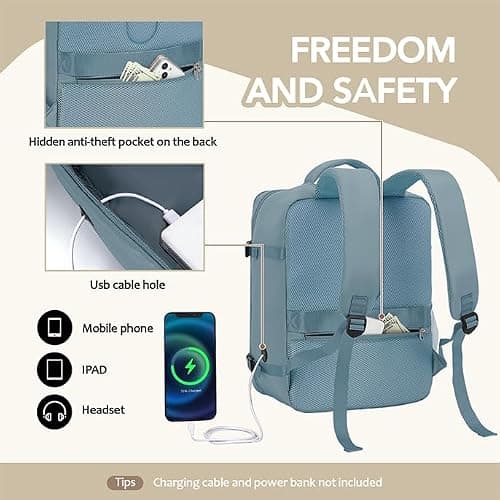 Xkdoai for Ryanair Cabin Bags 40x30x20, Travel Backpack Womens — view 4