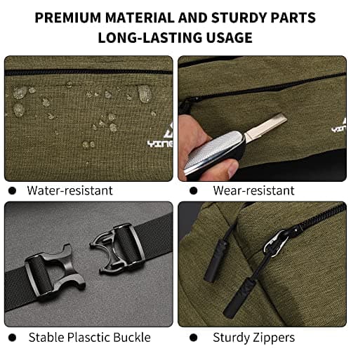 Bumbags Waist Fanny Pack Dog Walking Bum Bag with Adjustable Belt Bumbag for Travel Outdoor Sports Running Hiking Jogging Women Men — view 5