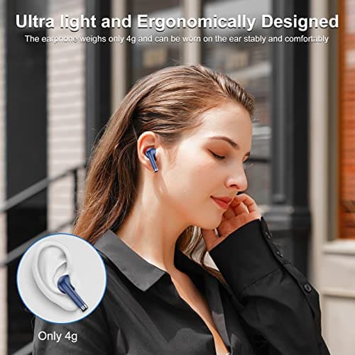 Wireless Earbuds, Bluetooth 5.3 Headphones with ENC Noise Cancelling Mic — view 6