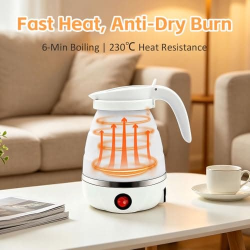 Travel Kettle Electric Foldable Camping Kettle Collapsible Kettle — view 3