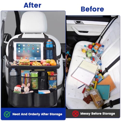 Joihop Car Seat Organiser Kick Mats Back Seat Protector — view 2