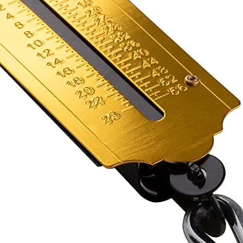 Jazooli Hanging Weight Scale - Commercial, Luggage Scale, Suitcase Weighing Scales with Metric and Imperial Measurements -Heavy Duty Design Camping & Travel Essentials 25 KG — view 5