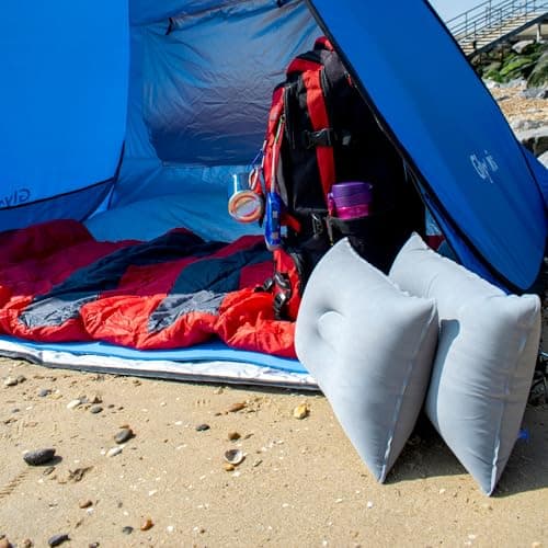 TRIXES Grey Inflatable/Travel Pillows, 2PK – Lightweight & Multipurpose — view 5