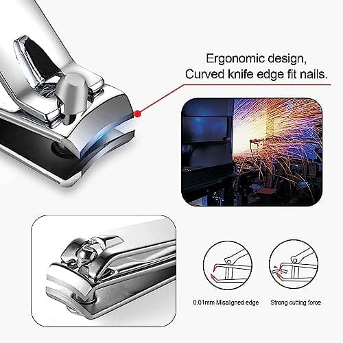 Manicure Set Nail Clipper Set Women Men Travel Nail Clipper Kit Personal Care Tools with Portable Case Manicure Tools Grooming Kit for Men Women Family Friends — view 6