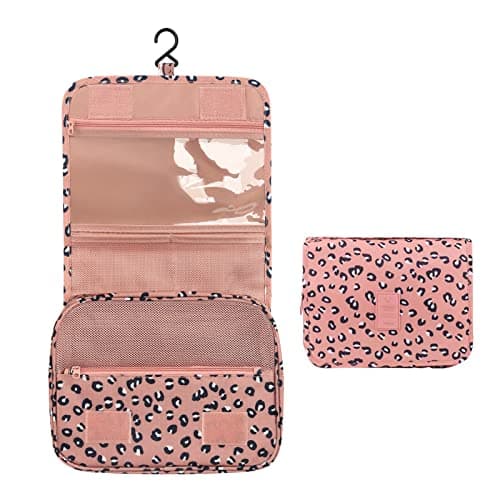 PATILWON Hanging Wash Bag Toiletry Bag for Women - Foldable Washbag Cosmetics Toiletries Organizer, Waterproof Wash Bag for Female Girls and Kids Travel