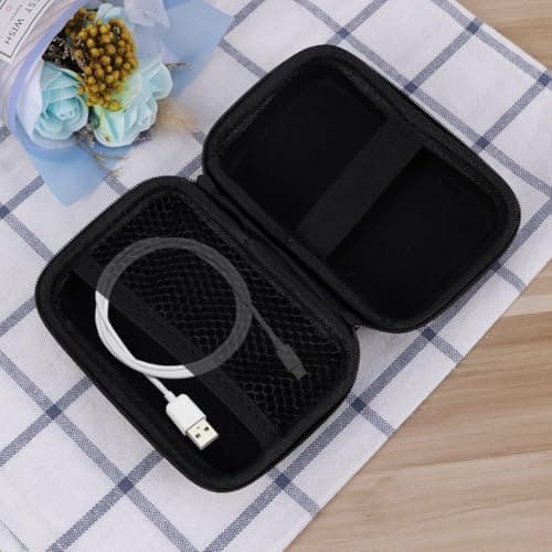 Back to School Electronics Organizer Black Fabric Storage Box — view 3