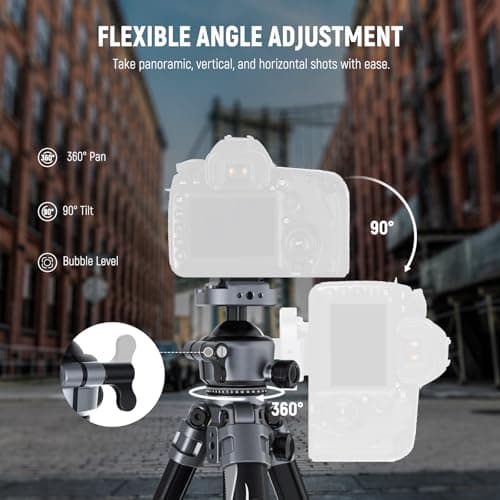 NEEWER LITETRIP LT07 61" Aluminum Travel Tripod for Camera — view 6
