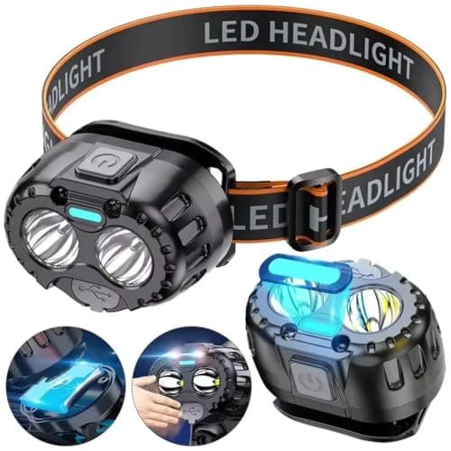 LED Headlamp USB Rechargeable - 250 Lumen Waterproof Head Torch — view 5