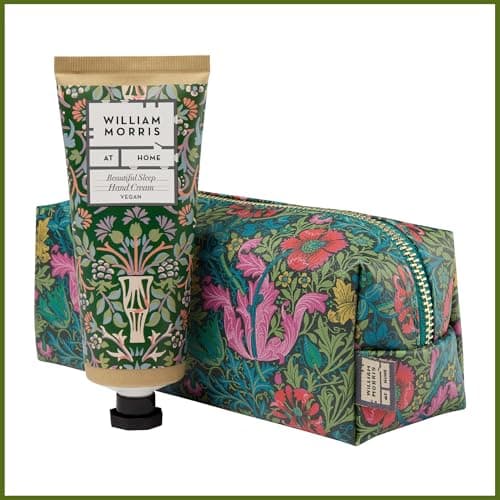 William Morris At Home Hand Cream 100ml and Wash Bag, Moisturiser, Shea Butter, Magnesium, Travel Size, Toiletry, for Cosmetic and Beauty Essentials, Vegan and Cruelty Free, Gift For Her — view 5