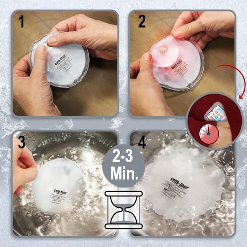 com-four® 4X Reusable Pocket Warmers, Hand Warmers in hot Water Bottle — view 4
