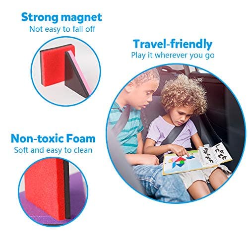 Coogam Magnetic Travel Tangram Puzzles Book Games IQ Educational Toys — view 4