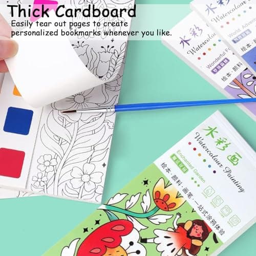 96 Pages Toddlers Water Colouring Books Set, No-Mess Water Colouring Books — view 3