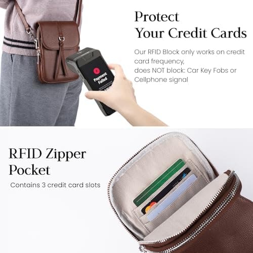 befen Real Leather Crossbody Bags for Women Small Handbags Women for Travel — view 2