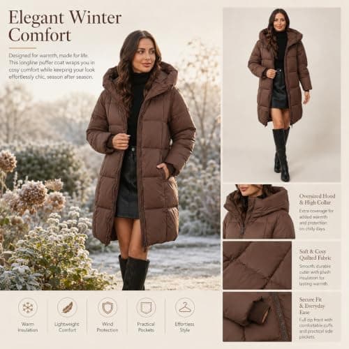 Winter Coats for Women UK Puffer Jackets Ladies Warm Oversized Jacket women's coats fleece lined waterproof coat women packable puffer jacket festival poncho waterproof adult travel rain poncho — view 3